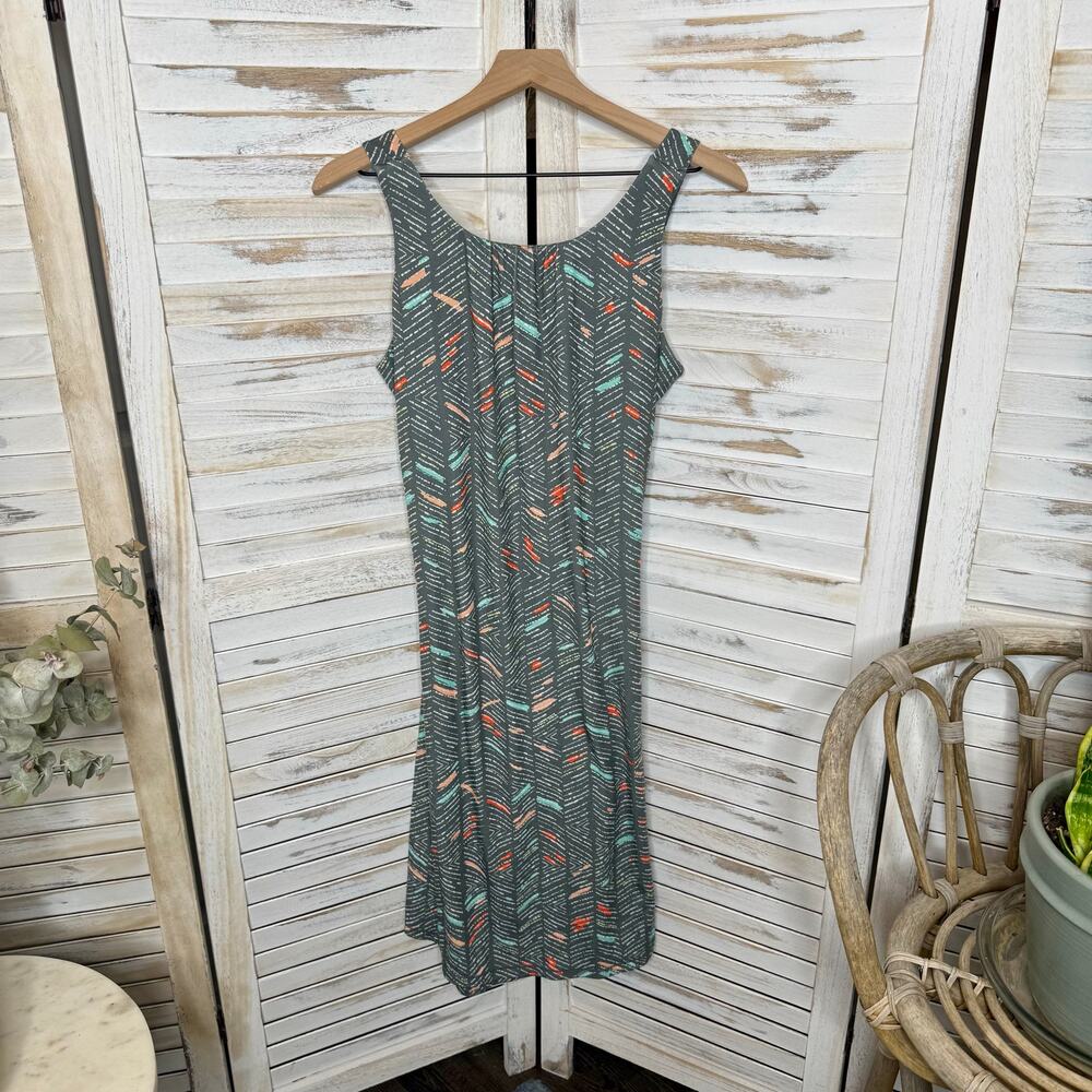 PRANA Women's XL Skypath Tank Dress Back Cut Out Knee Length Outdoor Grey - Picture 16 of 16